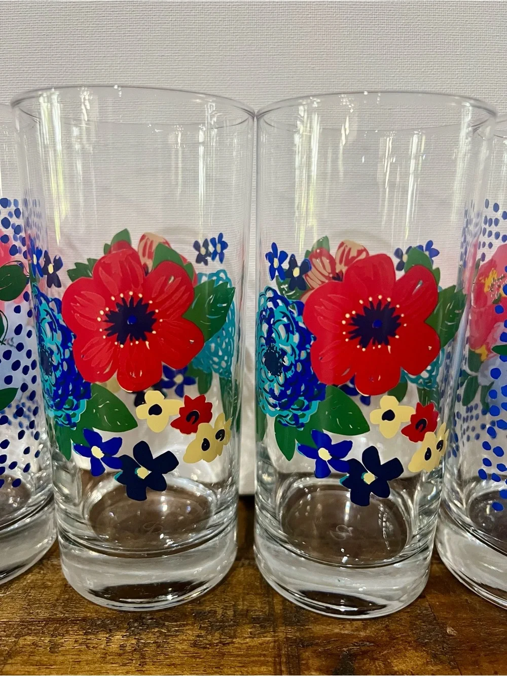 Pioneer Woman Floral Glassware (6)